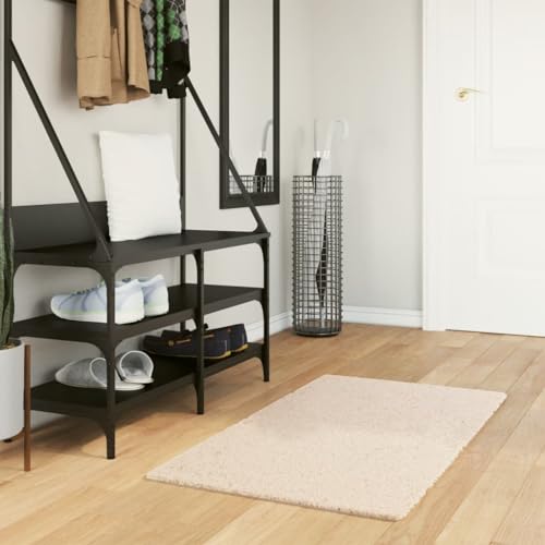 Qnhdfrt Teppich HUARTE Kurzflor 60x110 cm Beige Waschbarer Wohnzimmerteppich mit Rutschfester Unterseite Weicher Flauschiger Bodenläufer Für Living Room Schlafzimmer Flur Küche Balkon Qnhdfrt Teppich HUARTE Kurzflor 60x110 cm Beige Waschbarer Wohnzimmerteppich mit Rutschfester Unterseite Weicher Flauschiger Bodenläufer Für Living Room Schlafzimmer Flur Küche Balkon von Qnhdfrt