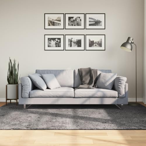 Qnhdfrt Teppich HUARTE Kurzflor Weich und Waschbar Anthrazit 160x230 cm mit Rutschfester Unterseite für Wohnzimmer, Schlafzimmer und Flur Qnhdfrt Teppich HUARTE Kurzflor Weich und Waschbar Anthrazit 160x230 cm mit Rutschfester Unterseite für Wohnzimmer, Schlafzimmer und Flur von Qnhdfrt