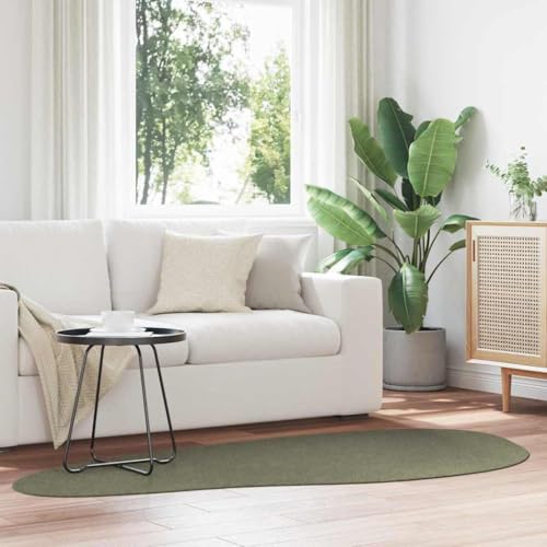 Qnhdfrt Teppich Waldgrün 100 x 200 cm aus weicher Wolle mit mattem Design für Wohnzimmer, Schlafzimmer und Flur von Qnhdfrt