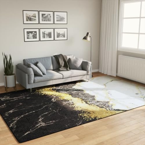 Qnhdfrt Teppich Wohnzimmer 190x300 cm Weicher Samt Mehrfarbig rutschfeste Unterseite Geräuschdämmend Modernes Design für Wohnzimmer, Schlafzimmer und Flur von Qnhdfrt