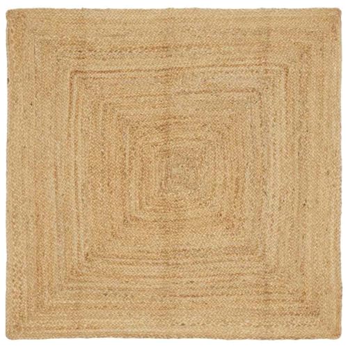Qnhdfrt Teppich Wohnzimmer Beige 160x160 cm Natur Jute Handgefertigt Faltbarer Wohnzimmerteppich Rustikal Modern für Living Room Schlafzimmer Flur Qnhdfrt Teppich Wohnzimmer Beige 160x160 cm Natur Jute Handgefertigt Faltbarer Wohnzimmerteppich Rustikal Modern für Living Room Schlafzimmer Flur von Qnhdfrt