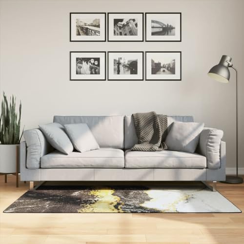 Qnhdfrt Teppich Wohnzimmer Samt Mehrfarbig 80x150 cm rutschfest Geräuschdämmend Maschinenwaschbar Modernes Design für Wohnzimmer, Schlafzimmer und Flur von Qnhdfrt
