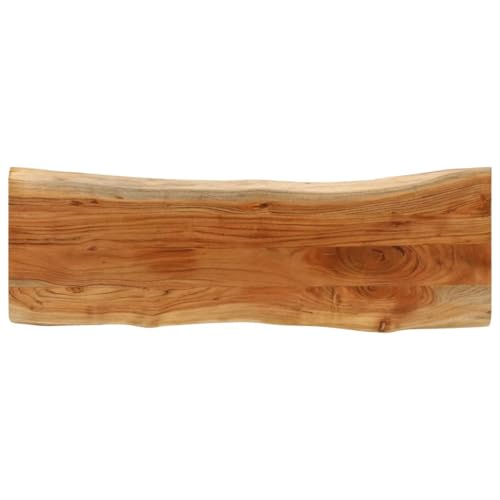 Qnhdfrt Tischplatte 110x40x3,8 cm aus massivem Akazienholz mit Baumkante, robuste Arbeitsplatte für Küche, Bartisch oder Schreibtisch, Rustic massivholz Tabletop für Wohnzimmer Garten und Büro Qnhdfrt Tischplatte 110x40x3,8 cm aus massivem Akazienholz mit Baumkante, robuste Arbeitsplatte für Küche, Bartisch oder Schreibtisch, Rustic massivholz Tabletop für Wohnzimmer Garten und Büro von Qnhdfrt