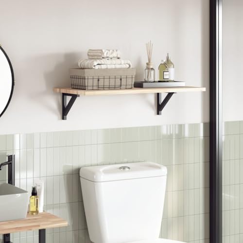 Qnhdfrt Tischplatte 60x40x2 cm aus massivem Akazienholz unbehandelt Rechteckige Holzplatte zum Selberlackieren Modernes Design Robust und Langlebig für Küche Garten Büro Balkon Bistro von Qnhdfrt