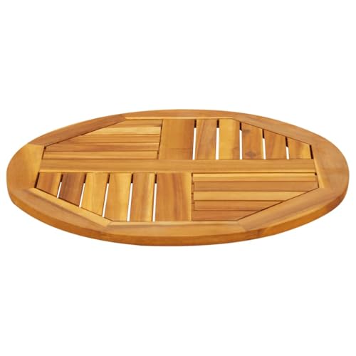 Qnhdfrt Tischplatte Ø60x2 cm Rund Massivholz Akazie Rustikale Tischplatte für Outdoor und Küche Langlebig und Pflegeleicht Qnhdfrt Tischplatte Ø60x2 cm Rund Massivholz Akazie Rustikale Tischplatte für Outdoor und Küche Langlebig und Pflegeleicht von Qnhdfrt