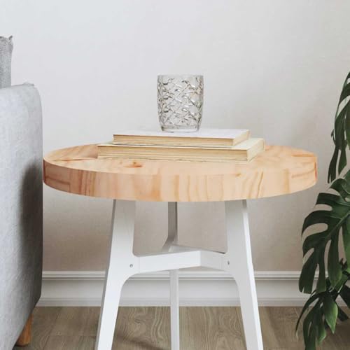 Qnhdfrt Tischplatte Rund 40 cm Massivholz Kiefer 3 cm Stärke Robuste und Stabile Tischplatte für Esstisch Beistelltisch oder Möbelprojekte Naturmaterial mit Rustikaler Optik Qnhdfrt Tischplatte Rund 40 cm Massivholz Kiefer 3 cm Stärke Robuste und Stabile Tischplatte für Esstisch Beistelltisch oder Möbelprojekte Naturmaterial mit Rustikaler Optik von Qnhdfrt