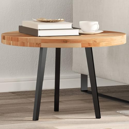 Qnhdfrt Tischplatte Rund Ø60x4 cm aus Massivholz Akazie Robuste und Langlebige Tischplatte für Esstische Bistrotische und Couchtische mit Naturöl Finish Qnhdfrt Tischplatte Rund Ø60x4 cm aus Massivholz Akazie Robuste und Langlebige Tischplatte für Esstische Bistrotische und Couchtische mit Naturöl Finish von Qnhdfrt