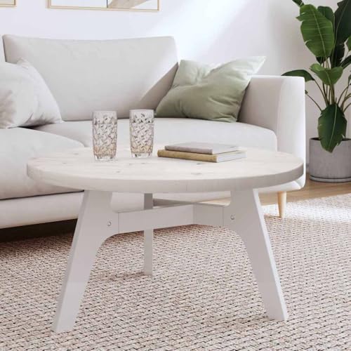 Qnhdfrt Tischplatte Rund Weiß Ø80x3 cm Massives Kiefernholz Robuste und Stabile Tischplatte für Couchtisch Esstisch oder Möbelprojekte Qnhdfrt Tischplatte Rund Weiß Ø80x3 cm Massives Kiefernholz Robuste und Stabile Tischplatte für Couchtisch Esstisch oder Möbelprojekte von Qnhdfrt