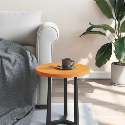 Qnhdfrt Tischplatte Rund aus Massivholz Kiefer 40 cm Durchmesser 2.5 cm Dicke Wachsbraun Robust & Pflegeleicht für Bartische Beistelltische und Möbelprojekte Qnhdfrt Tischplatte Rund aus Massivholz Kiefer 40 cm Durchmesser 2.5 cm Dicke Wachsbraun Robust & Pflegeleicht für Bartische Beistelltische und Möbelprojekte von Qnhdfrt