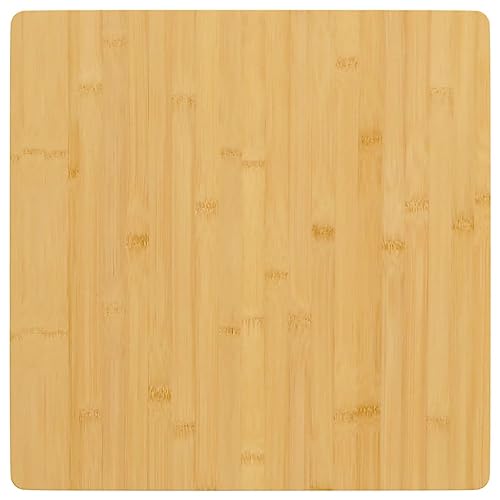 Qnhdfrt Tischplatte aus Bambus 60 x 60 x 2,5 cm Langlebig & Vielseitig mit Abgerundeten Kanten Pflegeleicht für Küche Wohnzimmer und Outdoor von Qnhdfrt