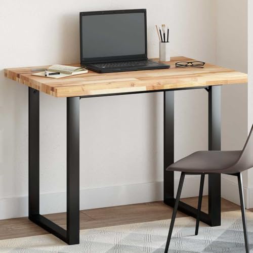 Qnhdfrt Tischplatte aus massivem Akazienholz 80 x 70 x 4 cm Rechteckig Robust & Langlebig Unbehandelt für Esstische Bistrotische und Couchtische von Qnhdfrt