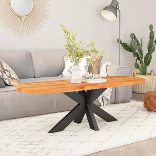 Qnhdfrt Tischplatte aus massivem Akazienholz Oval 110 x 50 x 2,5 cm Natürliche unbehandelte Oberfläche für Esstisch Möbelprojekte und gewerbliche Nutzung Qnhdfrt Tischplatte aus massivem Akazienholz Oval 110 x 50 x 2,5 cm Natürliche unbehandelte Oberfläche für Esstisch Möbelprojekte und gewerbliche Nutzung von Qnhdfrt