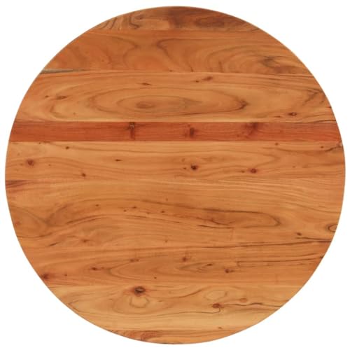 Qnhdfrt Tischplatte aus massivem Akazienholz Rund 80 x 2 5 cm Natürliche unbehandelte Oberfläche für Couchtisch Möbelprojekte oder Outdoor Nutzung Qnhdfrt Tischplatte aus massivem Akazienholz Rund 80 x 2 5 cm Natürliche unbehandelte Oberfläche für Couchtisch Möbelprojekte oder Outdoor Nutzung von Qnhdfrt