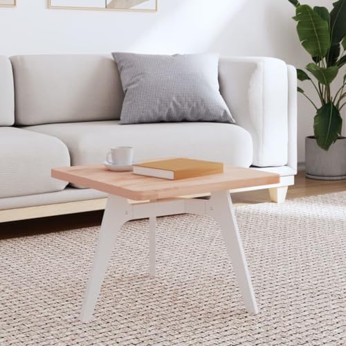 Qnhdfrt Tischplatte aus massivem Buchenholz 50 x 50 x 2 5 cm Quadratisch Abgerundete Ecken Vielseitig für Couchtisch und Möbelprojekte von Qnhdfrt