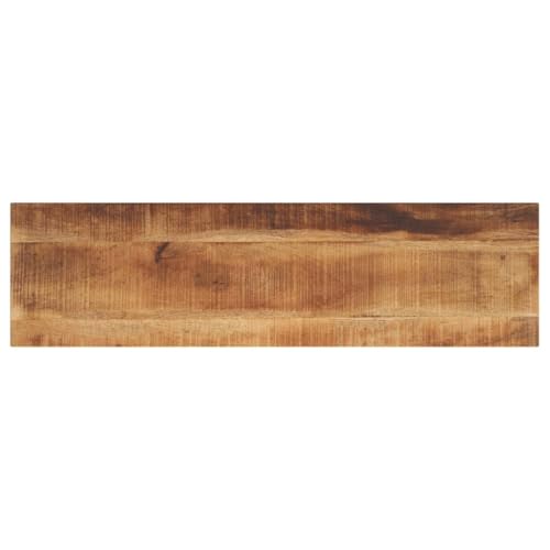 Qnhdfrt Tischplatte aus massivem Mangoholz 100 x 20 x 2 5 cm Rechteckig Robustes Design für Küche Wohnzimmer und Outdoor von Qnhdfrt