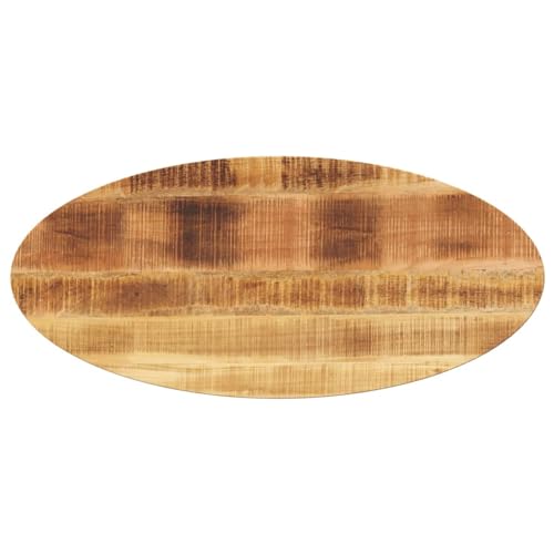 Qnhdfrt Tischplatte aus massivem Mangoholz 120 x 50 x 2,5 cm Oval Robustes Design für Küche Esszimmer und Outdoor Bereich Qnhdfrt Tischplatte aus massivem Mangoholz 120 x 50 x 2,5 cm Oval Robustes Design für Küche Esszimmer und Outdoor Bereich von Qnhdfrt