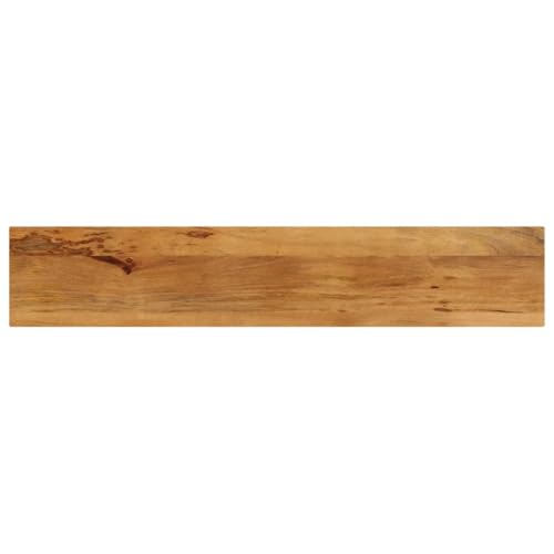 Qnhdfrt Tischplatte aus massivem Mangoholz 160 x 30 x 2 5 cm Rechteckig Rustikale Holzplatte für Küche Esszimmer und Outdoor von Qnhdfrt