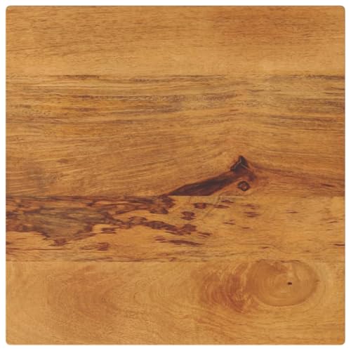 Qnhdfrt Tischplatte aus massivem Mangoholz 40 x 40 x 2 5 cm Quadratisch Rustikale Holzplatte für Küche Esstisch und Outdoor von Qnhdfrt