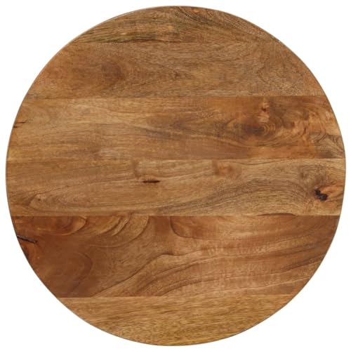 Qnhdfrt Tischplatte aus massivem Mangoholz Ø 50x2,5 cm Rund Robust & Natürlich mit Rustikalem Design Ersatztischplatte für Küche Wohnzimmer und Outdoor Qnhdfrt Tischplatte aus massivem Mangoholz Ø 50x2,5 cm Rund Robust & Natürlich mit Rustikalem Design Ersatztischplatte für Küche Wohnzimmer und Outdoor von Qnhdfrt