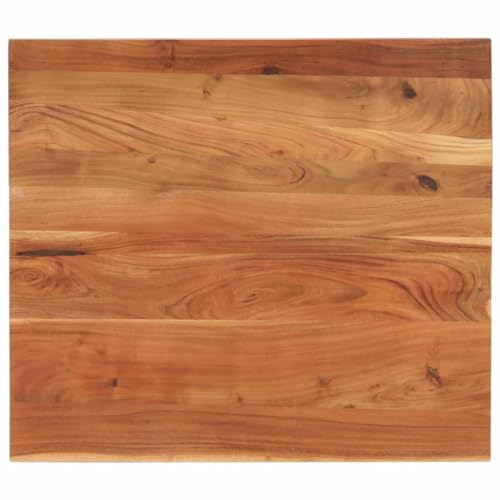 Qnhdfrt Tischplatte aus massiver Akazie 90 x 80 x 3,8 cm Rechteckige Holzplatte Rustikales Design Robust und Langlebig für Bartische Beistelltische und Möbelprojekte von Qnhdfrt