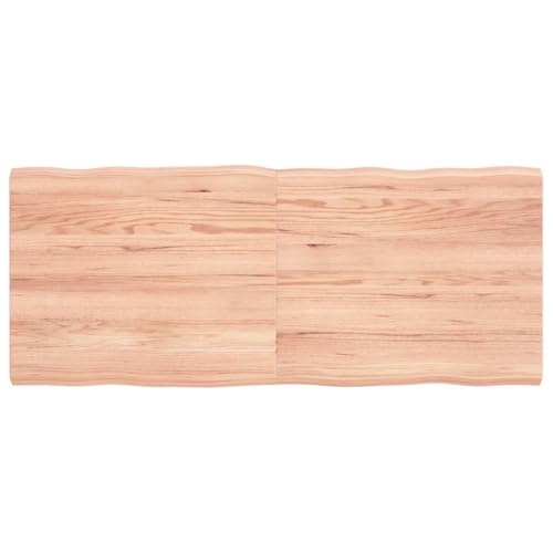 Qnhdfrt Tischplatte aus massiver Eiche 120 x 50 x 2-4 cm mit Naturkante und Lackierung Robuste Klappbare Arbeitsplatte für Küche Büro und Outdoor Qnhdfrt Tischplatte aus massiver Eiche 120 x 50 x 2-4 cm mit Naturkante und Lackierung Robuste Klappbare Arbeitsplatte für Küche Büro und Outdoor von Qnhdfrt