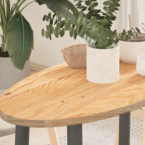 Qnhdfrt Tischplatte aus massiver Eiche 80 x 40 x 2 cm Oval Robust und Langlebig mit Natürlicher Maserung als Couchtisch Beistelltisch oder Stehtisch für Wohnzimmer Büro und Garten Qnhdfrt Tischplatte aus massiver Eiche 80 x 40 x 2 cm Oval Robust und Langlebig mit Natürlicher Maserung als Couchtisch Beistelltisch oder Stehtisch für Wohnzimmer Büro und Garten von Qnhdfrt