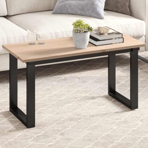 Qnhdfrt Tischplatte aus massiver Kiefer 90 x 40 x 1,7 cm Rechteckige Holztischplatte Rustikales Design für Couchtisch Esstisch und Arbeitsplatte von Qnhdfrt