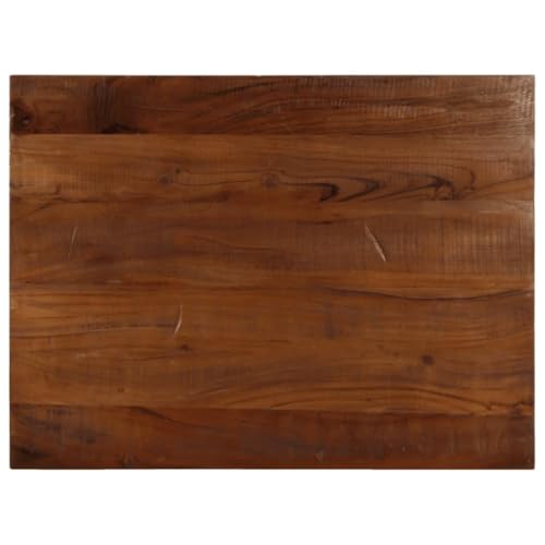 Qnhdfrt Tischplatte aus recyceltem Massivholz 70 x 60 x 3,8 cm Rustikale Altholzplatte für Küche Esszimmer und Outdoorbereich mit natürlichem Finish Qnhdfrt Tischplatte aus recyceltem Massivholz 70 x 60 x 3,8 cm Rustikale Altholzplatte für Küche Esszimmer und Outdoorbereich mit natürlichem Finish von Qnhdfrt