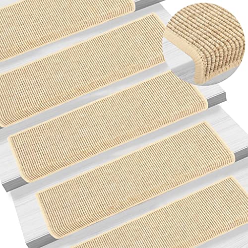 Qnhdfrt Treppenmatten Selbstklebend 15 Stück Sisal Optik 65 x 21 x 4 cm Antirutschmatte für Treppenstufen Bequem & Langlebig für Innenbereich Qnhdfrt Treppenmatten Selbstklebend 15 Stück Sisal Optik 65 x 21 x 4 cm Antirutschmatte für Treppenstufen Bequem & Langlebig für Innenbereich von Qnhdfrt