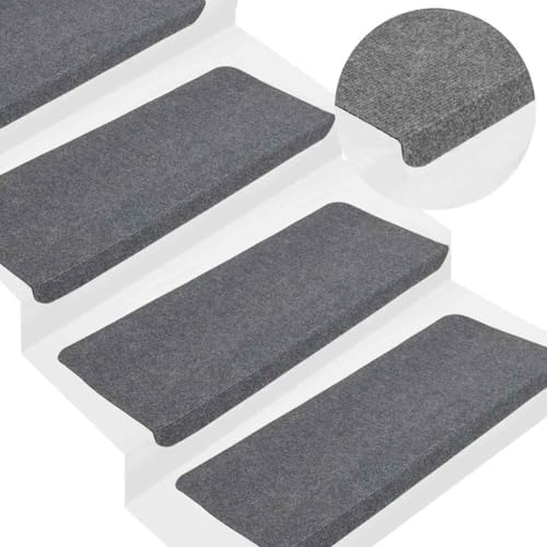Qnhdfrt Treppenmatten Selbstklebend 30 Stück Grau 65x24,5x3,5 cm Nadelfilz rutschfeste Stufenmatten mit Schalldämmung für Sichere und Leise Treppen Qnhdfrt Treppenmatten Selbstklebend 30 Stück Grau 65x24,5x3,5 cm Nadelfilz rutschfeste Stufenmatten mit Schalldämmung für Sichere und Leise Treppen von Qnhdfrt