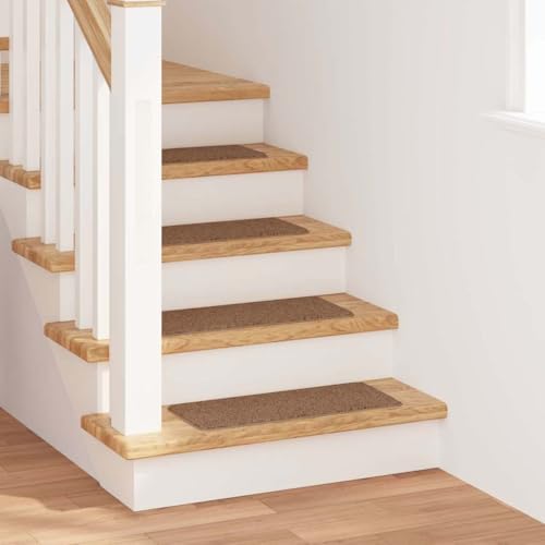 Qnhdfrt Treppenstufen Matte Gelb 25x60 cm Anti Rutsch Stufenmatten Modernes Design Fleckenbeständiges Polyester für Flur und Innenräume von Qnhdfrt