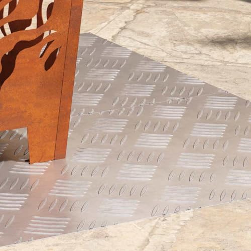 Qnhdfrt Treppenstufen Matten aus Aluminium 2er Set 100 x 40 cm Grau mit Geometrischem Muster rutschfeste Stufenmatten für Innen und Außen Modernes Design für Flur und Eingangsbereich Qnhdfrt Treppenstufen Matten aus Aluminium 2er Set 100 x 40 cm Grau mit Geometrischem Muster rutschfeste Stufenmatten für Innen und Außen Modernes Design für Flur und Eingangsbereich von Qnhdfrt