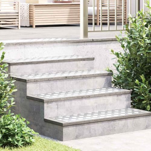 Qnhdfrt Treppenstufen Matten aus Metall 30 x 90 cm rutschfeste Stufenmatten mit Geometrischem Design für Innen und Außen Silber Modernes Upgrade für Flur und Treppen Qnhdfrt Treppenstufen Matten aus Metall 30 x 90 cm rutschfeste Stufenmatten mit Geometrischem Design für Innen und Außen Silber Modernes Upgrade für Flur und Treppen von Qnhdfrt