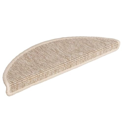 Qnhdfrt Treppenstufen Teppich Hellbeige 15er Set 56x17x3 cm Halbrund Moderner Treppenteppich Selbstklebend Robust & Waschbar für Flur, Wohnzimmer und Treppenhaus Qnhdfrt Treppenstufen Teppich Hellbeige 15er Set 56x17x3 cm Halbrund Moderner Treppenteppich Selbstklebend Robust & Waschbar für Flur, Wohnzimmer und Treppenhaus von Qnhdfrt
