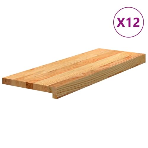 Qnhdfrt Treppenstufen aus Massivholz Eiche 70 x 30 x 2 cm Natürliche Maserung & Robuste Stufenmatten für Innenbereich Fensterbank oder Treppen Qnhdfrt Treppenstufen aus Massivholz Eiche 70 x 30 x 2 cm Natürliche Maserung & Robuste Stufenmatten für Innenbereich Fensterbank oder Treppen von Qnhdfrt