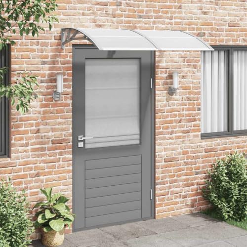 Qnhdfrt Türvordach Grau 150x75 cm Polycarbonat mit ABS und Aluminium für Balkon und Eingangsbereich Wetterfester Regenschutz Qnhdfrt Türvordach Grau 150x75 cm Polycarbonat mit ABS und Aluminium für Balkon und Eingangsbereich Wetterfester Regenschutz von Qnhdfrt