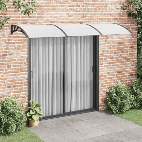 Qnhdfrt Türvordach Schwarz Transparent 300x75 cm Polycarbonat Hohlkammerplatten Wetterfest mit ABS Halterungen für Eingangsbereich Schutz vor Regen und Schnee Qnhdfrt Türvordach Schwarz Transparent 300x75 cm Polycarbonat Hohlkammerplatten Wetterfest mit ABS Halterungen für Eingangsbereich Schutz vor Regen und Schnee von Qnhdfrt