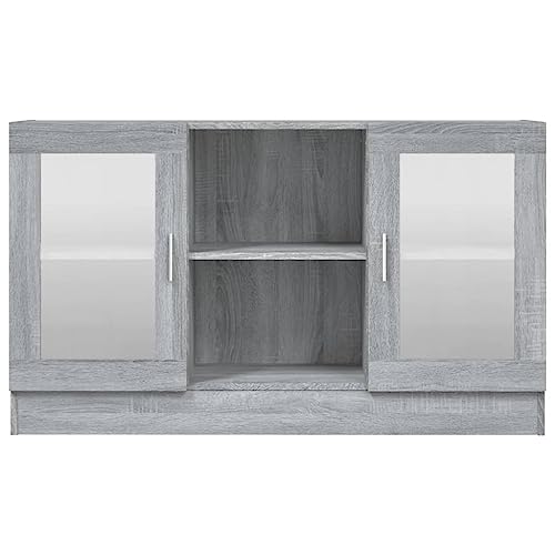 Qnhdfrt Vitrinenschrank Grau Sonoma 120x30,5x70 cm Holzwerkstoff Glas mit Stauraum Stilvoll Praktisch für Wohnzimmer Flur Küche Sideboard Qnhdfrt Vitrinenschrank Grau Sonoma 120x30,5x70 cm Holzwerkstoff Glas mit Stauraum Stilvoll Praktisch für Wohnzimmer Flur Küche Sideboard von Qnhdfrt