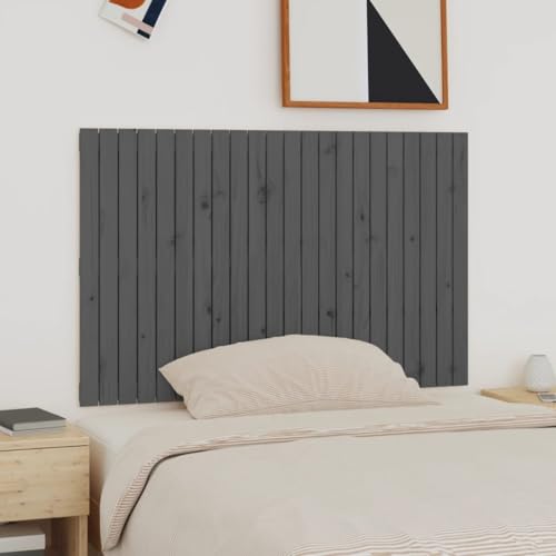 Qnhdfrt Wandmontiertes Kopfteil Bett 140x90 cm aus Massiv Kiefer in Grau Modernes Design Robustes Holz Rückenlehne Wandpolster für Schlafzimmer Qnhdfrt Wandmontiertes Kopfteil Bett 140x90 cm aus Massiv Kiefer in Grau Modernes Design Robustes Holz Rückenlehne Wandpolster für Schlafzimmer von Qnhdfrt