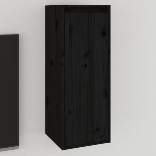 Qnhdfrt Wandregal Schwebend Massivholz Kiefer Schwarz 30x30x80 cm Schmaler Aufbewahrungsschrank für Wohnzimmer Küche Bad Qnhdfrt Wandregal Schwebend Massivholz Kiefer Schwarz 30x30x80 cm Schmaler Aufbewahrungsschrank für Wohnzimmer Küche Bad von Qnhdfrt