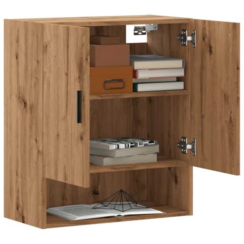 Qnhdfrt Wandschrank Artisan-Eiche Holzwerkstoff 60x31x70 cm Hängeschrank mit Stauraum für Küche Bad Balkon Garten Qnhdfrt Wandschrank Artisan-Eiche Holzwerkstoff 60x31x70 cm Hängeschrank mit Stauraum für Küche Bad Balkon Garten von Qnhdfrt