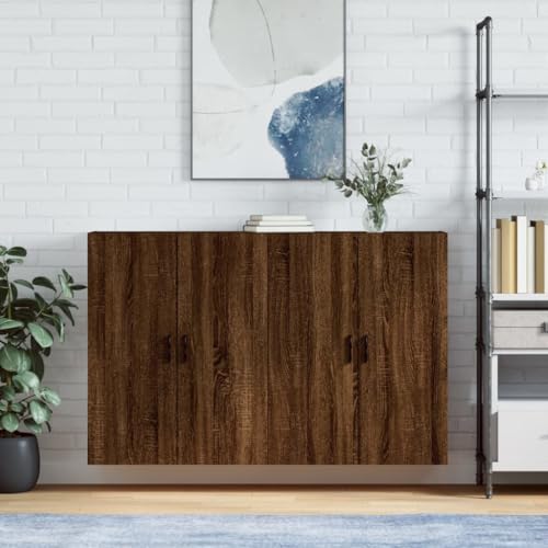 Qnhdfrt Wandschrank Braun Eichen-Optik 69,5x34x90cm 2er Set mit Türen für Aufbewahrung im Wohnzimmer Schlafzimmer oder Büro Elegantes Design Robust und Langlebig Hängeschrank Qnhdfrt Wandschrank Braun Eichen-Optik 69,5x34x90cm 2er Set mit Türen für Aufbewahrung im Wohnzimmer Schlafzimmer oder Büro Elegantes Design Robust und Langlebig Hängeschrank von Qnhdfrt