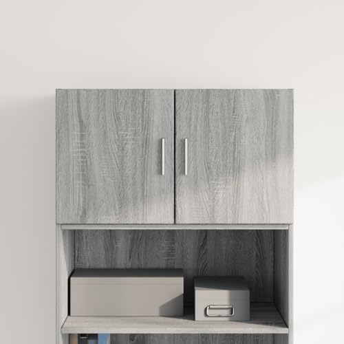 Qnhdfrt Wandschrank Grau Sonoma 70x42,5x40 cm Holzwerkstoff mit Stauraum für Wohnzimmer Küche Flur Qnhdfrt Wandschrank Grau Sonoma 70x42,5x40 cm Holzwerkstoff mit Stauraum für Wohnzimmer Küche Flur von Qnhdfrt