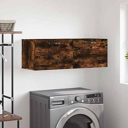 Qnhdfrt Wandschrank Räuchereiche 100x36,5x35 cm Holzwerkstoff Hängeschrank mit Stauraum Modernes Design Robust und Feuchtigkeitsresistent für Wohnzimmer Flur Schlafzimmer Büro Qnhdfrt Wandschrank Räuchereiche 100x36,5x35 cm Holzwerkstoff Hängeschrank mit Stauraum Modernes Design Robust und Feuchtigkeitsresistent für Wohnzimmer Flur Schlafzimmer Büro von Qnhdfrt