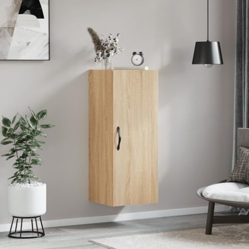 Qnhdfrt Wandschrank Sonoma-Eiche 34,5x34x90 cm Holzwerkstoff mit Metallgriff - Eleganter Hängeschrank für Wohnzimmer, Küche & Flur Qnhdfrt Wandschrank Sonoma-Eiche 34,5x34x90 cm Holzwerkstoff mit Metallgriff - Eleganter Hängeschrank für Wohnzimmer, Küche & Flur von Qnhdfrt