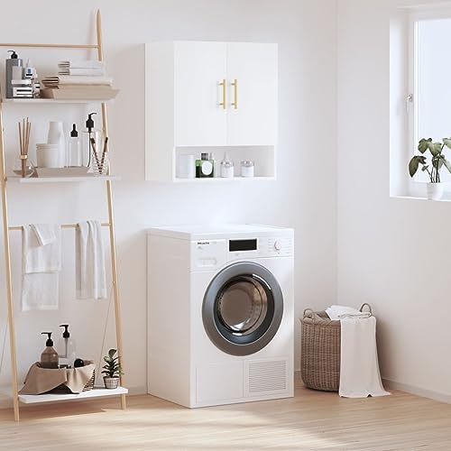 Qnhdfrt Wandschrank Weiß Hängeschrank für Wandmontage 60x31x70 cm Holzwerkstoff mit Stauraum Organizer für Küche Bad Garten Büro Qnhdfrt Wandschrank Weiß Hängeschrank für Wandmontage 60x31x70 cm Holzwerkstoff mit Stauraum Organizer für Küche Bad Garten Büro von Qnhdfrt