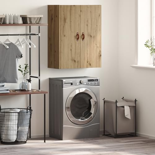 Qnhdfrt Wandschrank mit Regal und Tür aus Holzwerkstoff Braun 69.5 x 34 x 90 cm Modernes Design für Wohnzimmer Küche Flur Qnhdfrt Wandschrank mit Regal und Tür aus Holzwerkstoff Braun 69.5 x 34 x 90 cm Modernes Design für Wohnzimmer Küche Flur von Qnhdfrt
