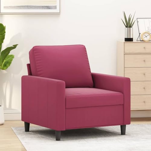 Qnhdfrt Weinroter Samt Sessel 60 cm Moderner Relaxsessel mit Metallgestell für Wohnzimmer Balkon Esszimmer Bequemes Lesesessel Qnhdfrt Weinroter Samt Sessel 60 cm Moderner Relaxsessel mit Metallgestell für Wohnzimmer Balkon Esszimmer Bequemes Lesesessel von Qnhdfrt