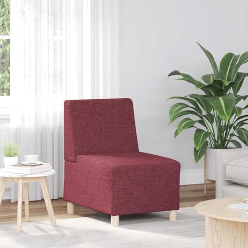 Qnhdfrt Weinroter Sessel ohne Armlehnen 55 cm Stoff Sofa-Stuhl bequem und stabil für Entspannung Lesen Fernsehen in Wohnzimmer Schlafzimmer Qnhdfrt Weinroter Sessel ohne Armlehnen 55 cm Stoff Sofa-Stuhl bequem und stabil für Entspannung Lesen Fernsehen in Wohnzimmer Schlafzimmer von Qnhdfrt