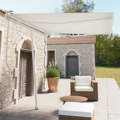 Qnhdfrt Weiße Markisen Stützen aus Eisen Standfuß Set 300x245 cm für stabilen Halt auf Balkon Terrasse und Garten mit 360° Drehfunktion Qnhdfrt Weiße Markisen Stützen aus Eisen Standfuß Set 300x245 cm für stabilen Halt auf Balkon Terrasse und Garten mit 360° Drehfunktion von Qnhdfrt